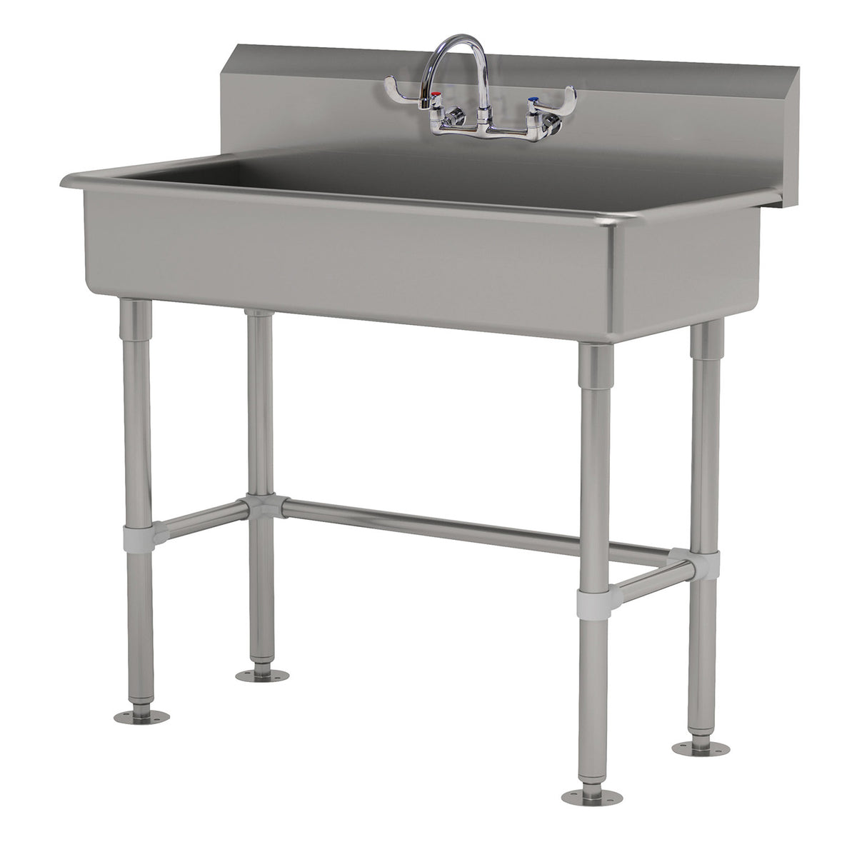 Advance Tabco FC-FM-1-ADA-F 40" Freestanding Hand Sink with Wrist Faucet - 16 gauge