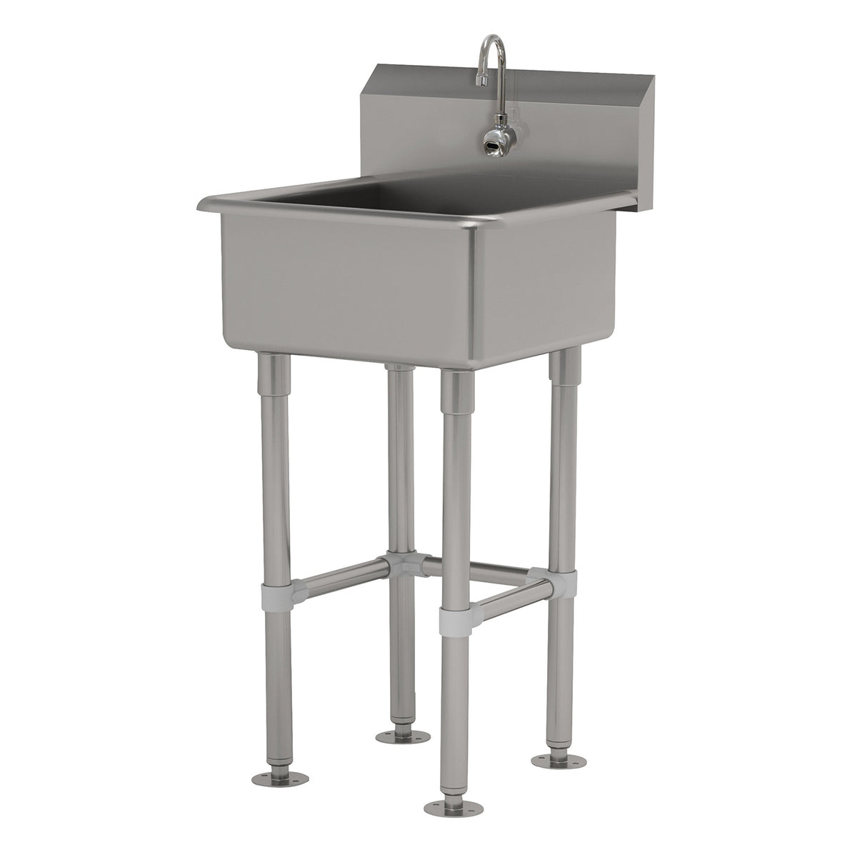 Advance Tabco FC-FM-2721EF 27" Freestanding Hand Sink with e-Faucet - 16 gauge