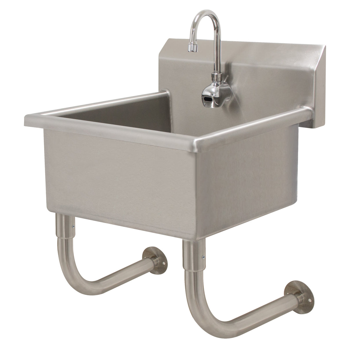 Advance Tabco FC-WM-2721EF 27" Wall Mounted Hand Sink with e-Faucet - 16 gauge
