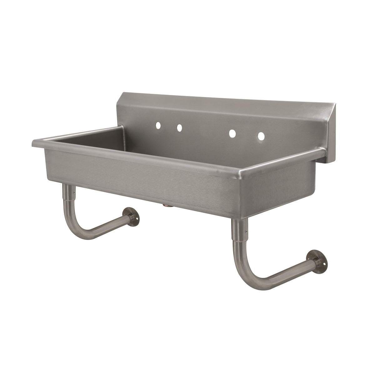 Advance Tabco FC-WM-40 40" Wall Mounted Multi-Station Hand Sink without Faucet - 16 gauge