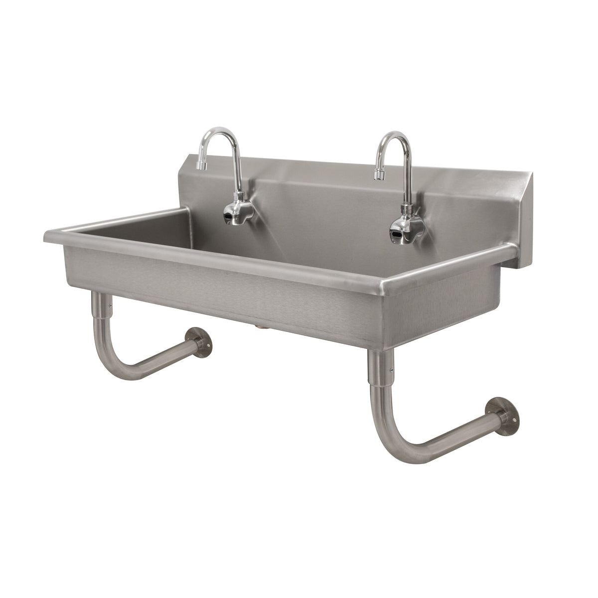 Advance Tabco FC-WM-40EFADA 40" Wall Mounted Multi-Station Hand Sink with e-Faucet - 16 gauge