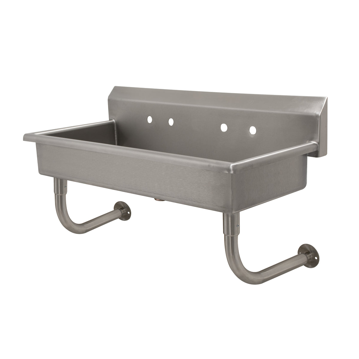 Advance Tabco FS-WM-40 40" Wall Mounted Multi-Station Hand Sink without Faucet - 14 gauge