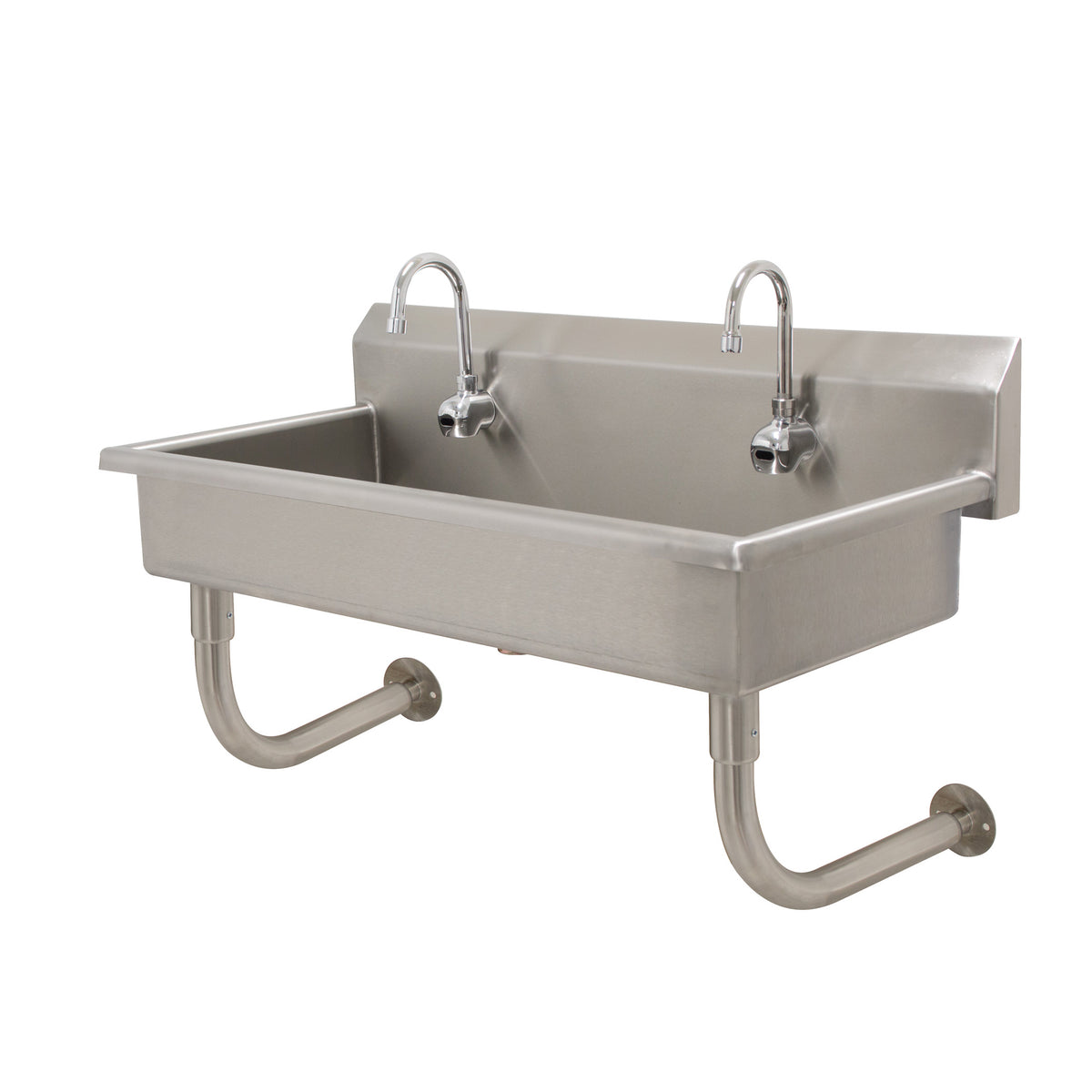 Advance Tabco FS-WM-40EF 40" Wall Mounted Multi-Station Hand Sink with e-Faucet - 14 gauge
