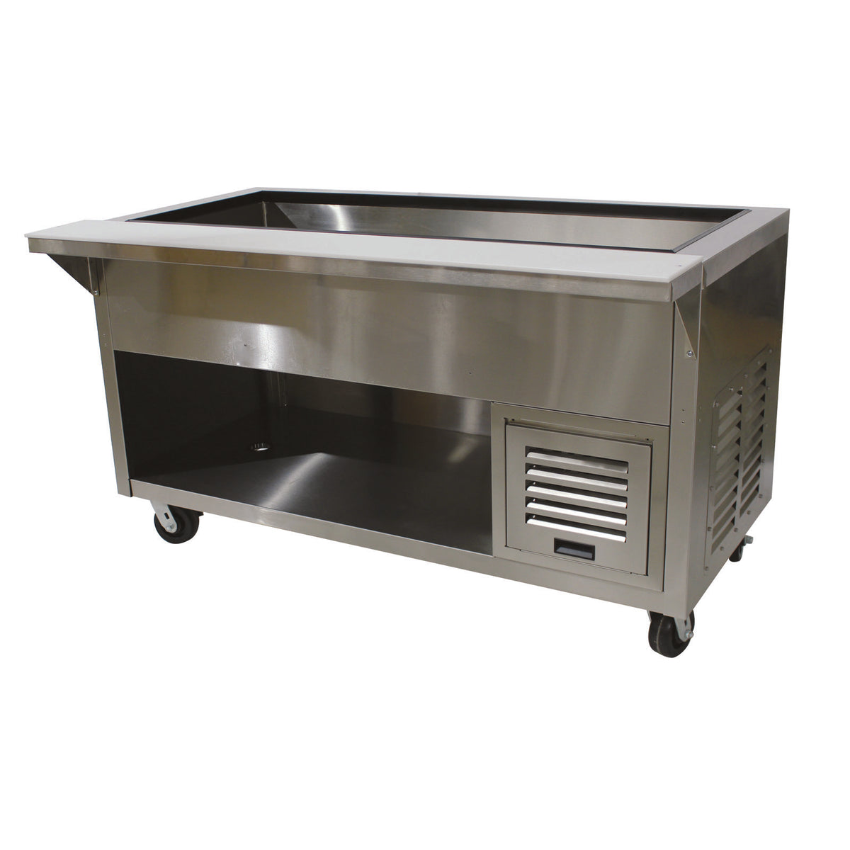 Advance Tabco HDRCP-6-BS 93" Refrigerated Cold Pan, (6) Pan