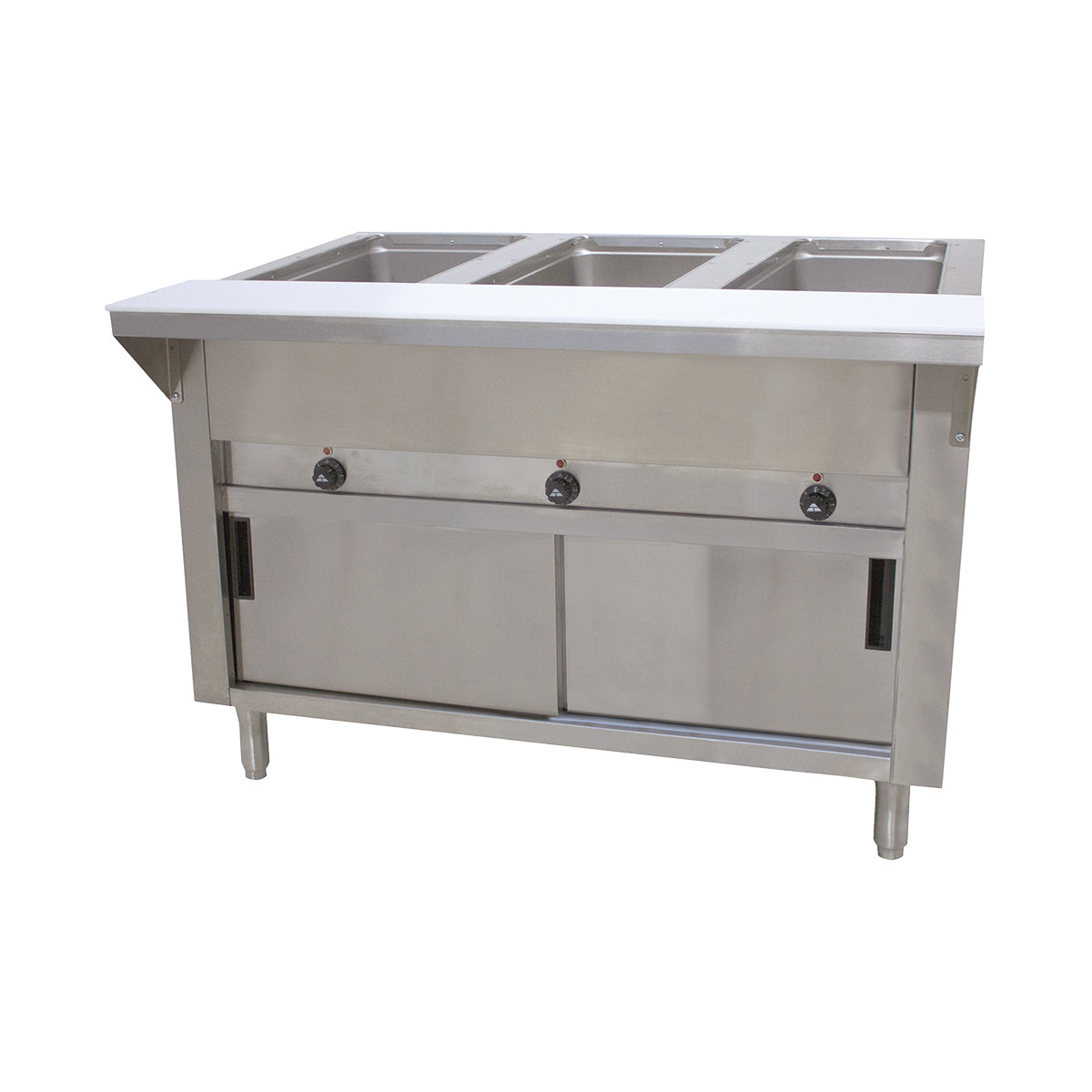 Advance Tabco HF-3E-120-DR 47" Electric Hot Food Table, (3) Open Wells