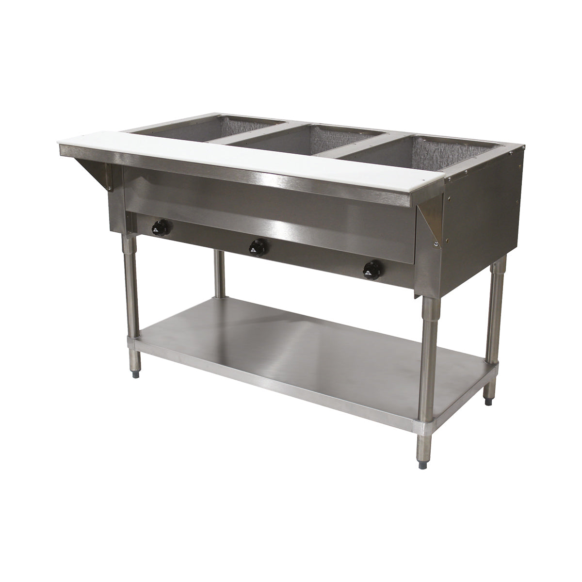Advance Tabco HF-3G-LP 47" Liquid Propane Hot Food Table, (3) Open Wells