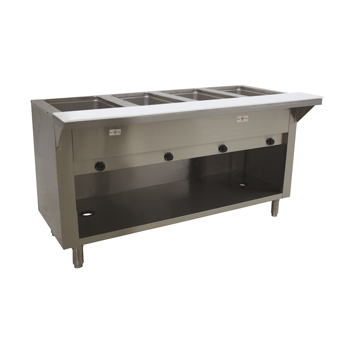 Advance Tabco HF-4G-LP-BS 62" Liquid Propane Hot Food Table, (4) Open Wells