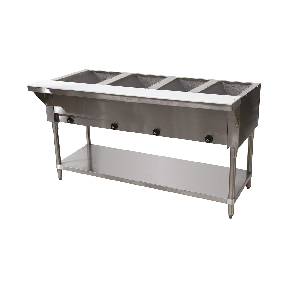 Advance Tabco HF-4G-NAT 62" Natural Gas Hot Food Table, (4) Open Wells