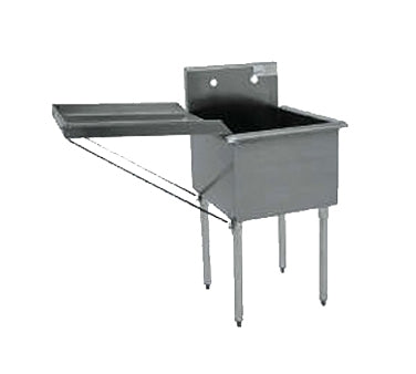 Advance Tabco N-5-48 Drainboard, 21" X 48", Square Corner Sinks Only