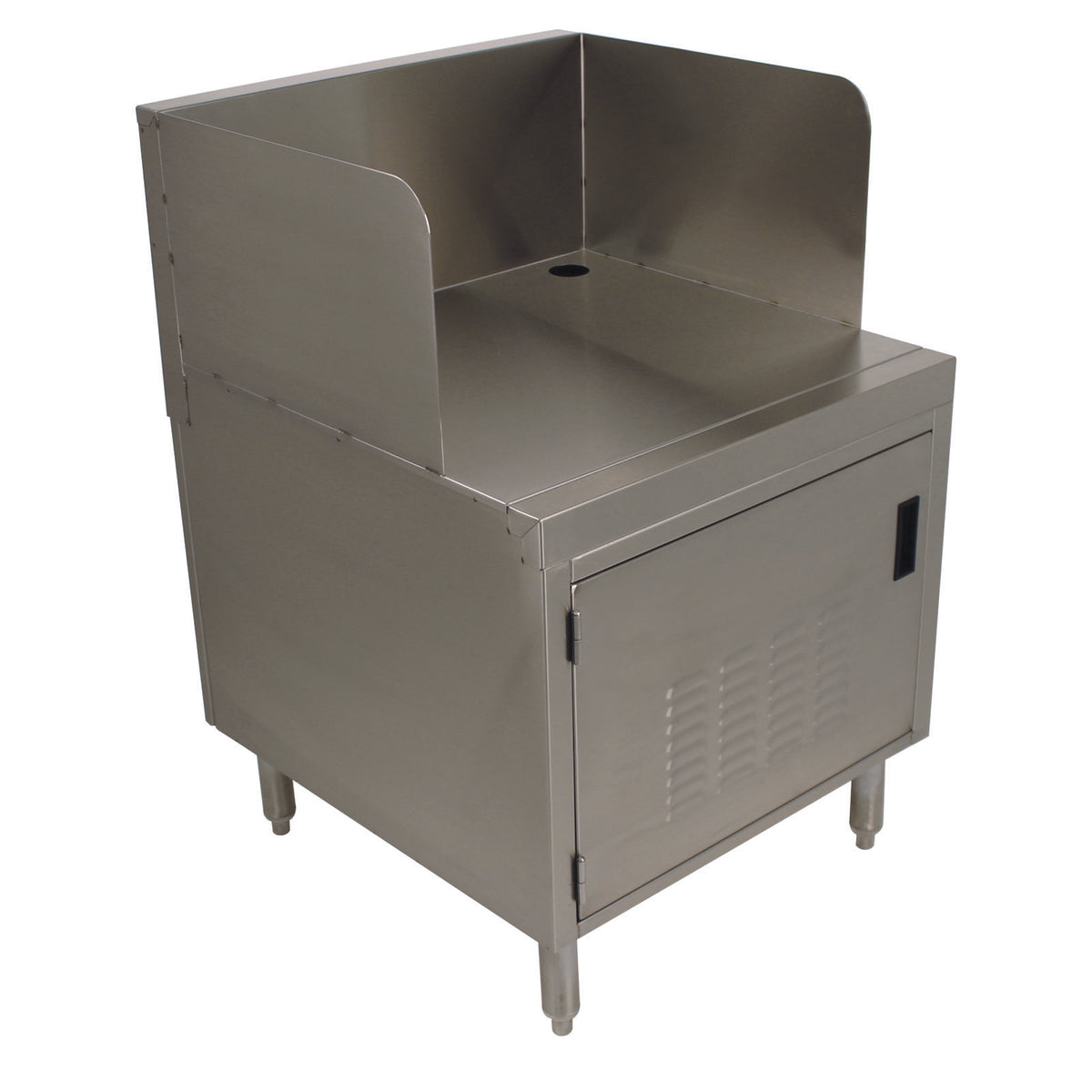 Advance Tabco PRPOS-18-DR 18" Underbar Add-On Unit, Point Of Service Cabinet, 12" Backsplash