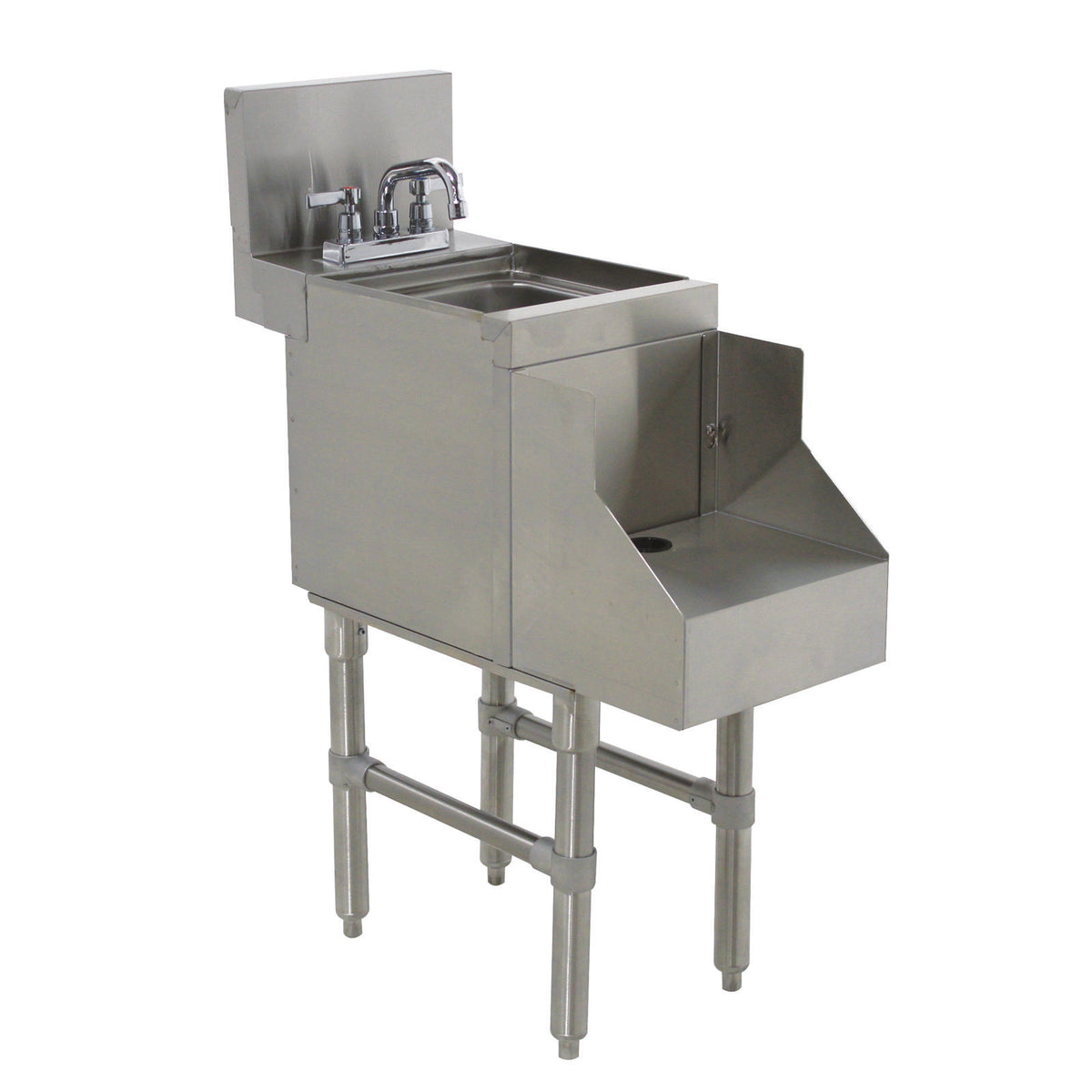 Advance Tabco PRRS-24-18 18" Underbar Blender Station with Dump Sink