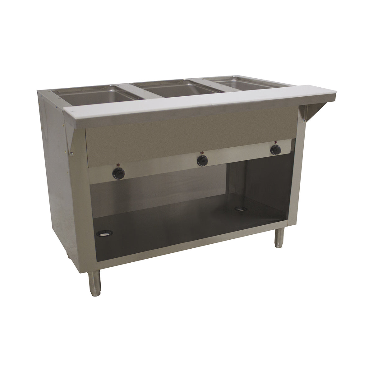 Advance Tabco SW-3E-120-BS 47" Electric Hot Food Table, (3) Sealed Wells