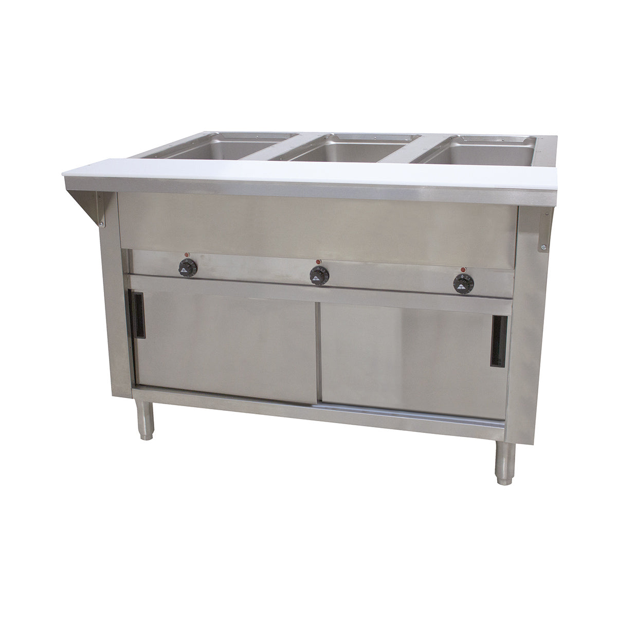 Advance Tabco SW-3E-120-DR 47" Electric Hot Food Table, (3) Sealed Wells
