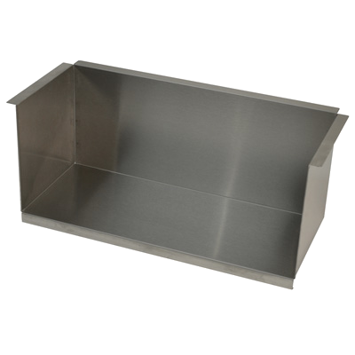 Advance Tabco TA-135 10" Deep Under Counter Mount Plate Shelf for Enclosed Base Tables without Doors Only
