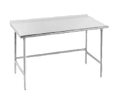 Advance Tabco TFLG-365 60" x 36" 14-Gauge Stainless Steel Work Table with Open Base