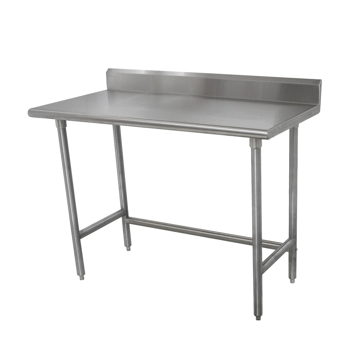 Advance Tabco TKMSLAG-365-X 60" Open Base Work Table with Side & Rear Crossrails,5" B.splash