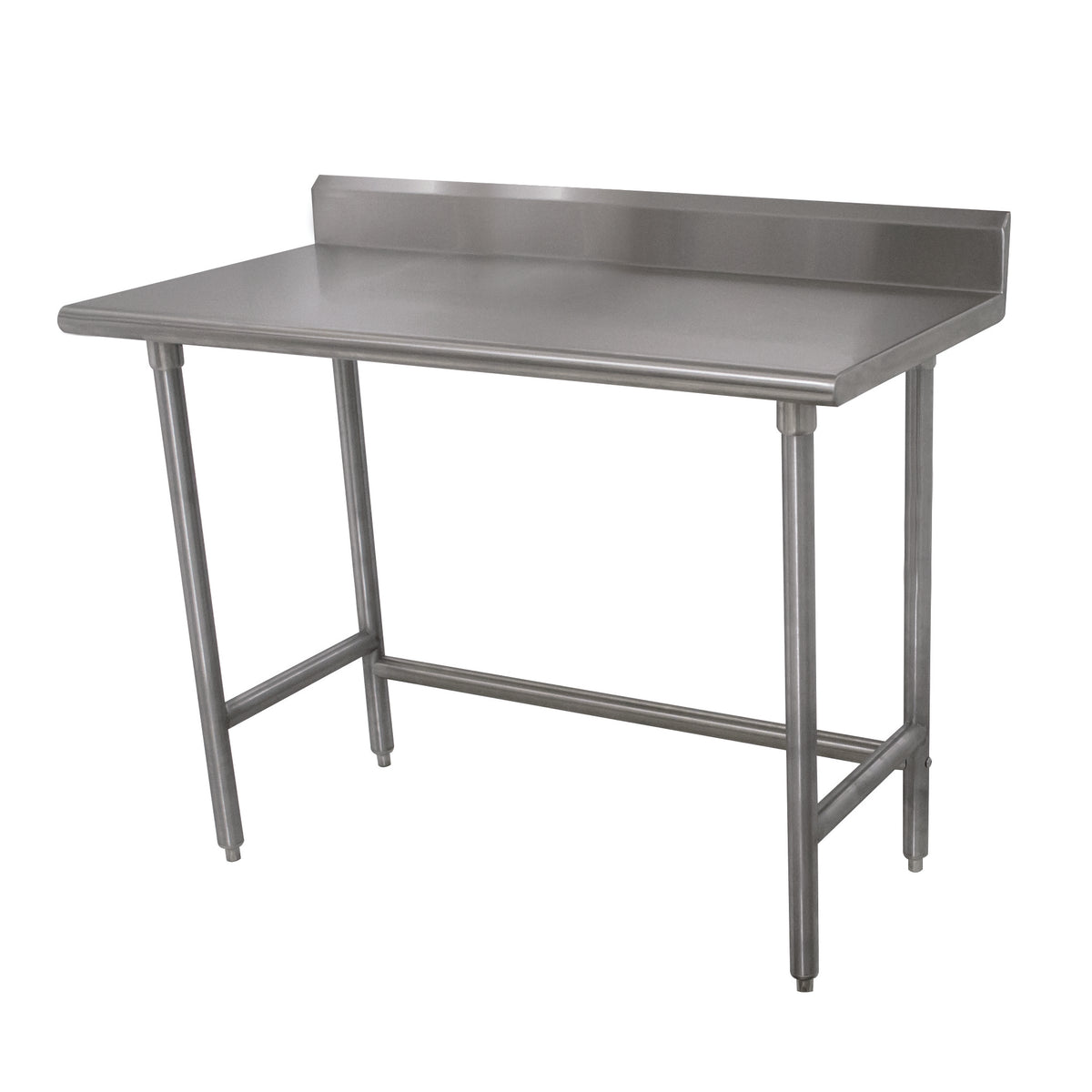 Advance Tabco TKSLAG-248-X 96" x 24" 16-Gauge Stainless Steel Work Table with Open Base