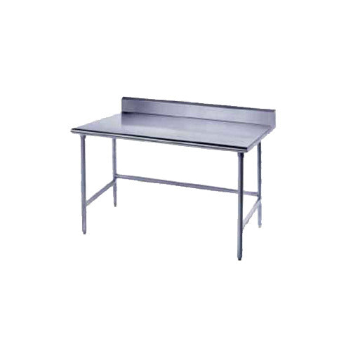 Advance Tabco TKSS-362 24" Open Base Work Table, Stainless Steel Base / 5" Backsplash