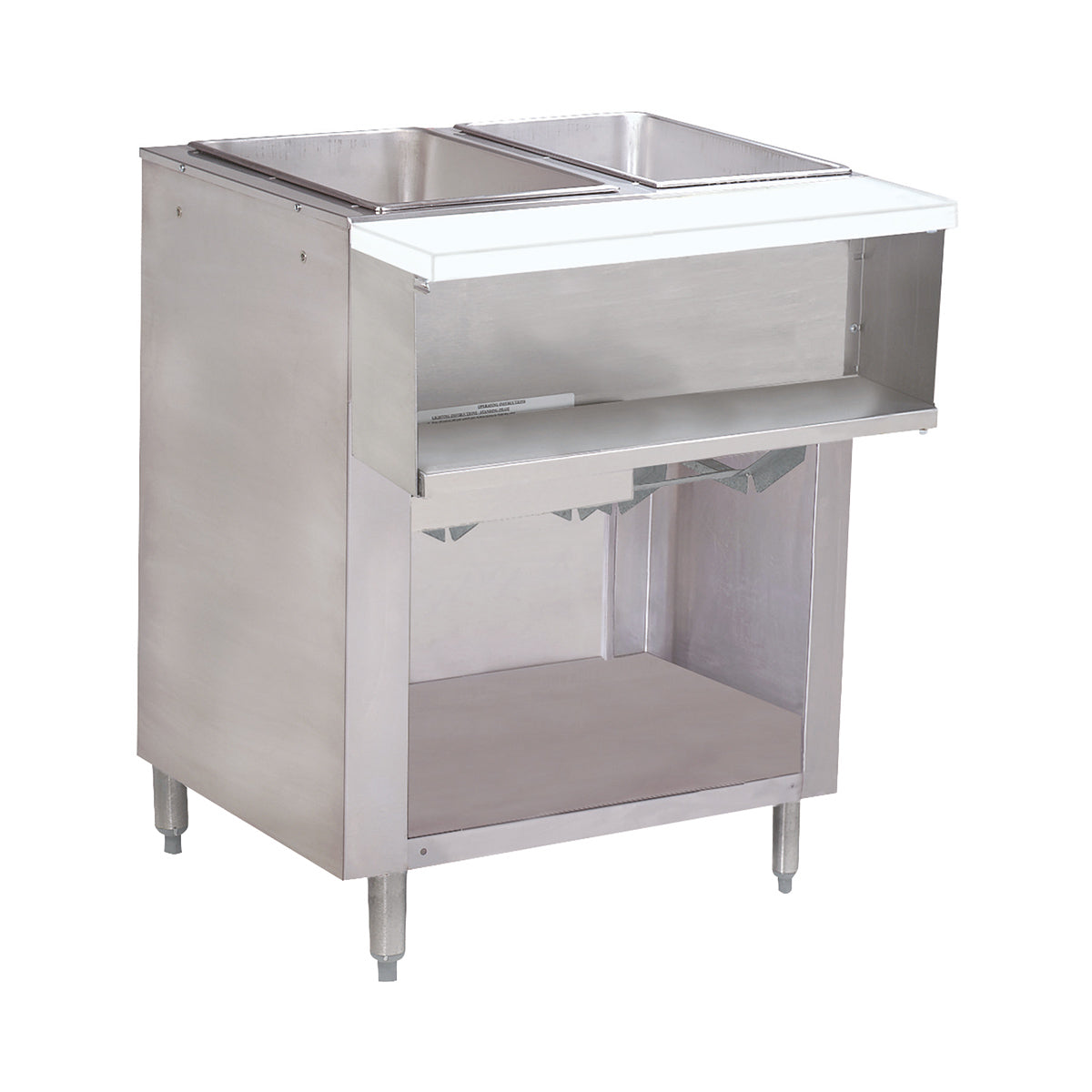 Advance Tabco WB-2G-NAT-BS 31" Natural Gas Hot Food Table, (2) Open Wells