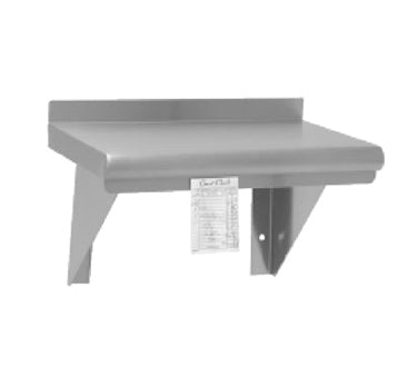 Advance Tabco WS-12-96CM 18 Gauge Satin Stainless Steel Wall Mounted Shelf - 96" x 12"