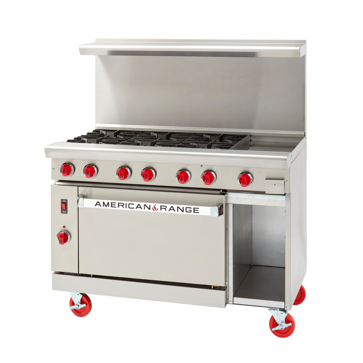 American Range ARGF-12G-6B-CL-SBR Gas 48" Restaurant Range