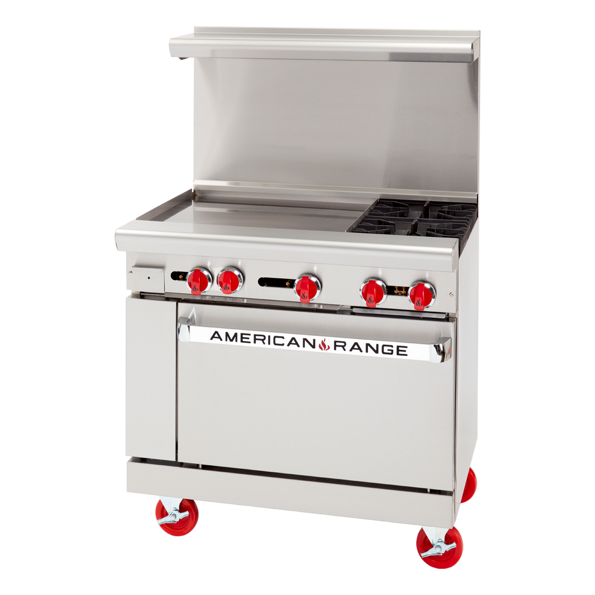 American Range ARGF-24G-2B-SB Gas 36" Restaurant Range