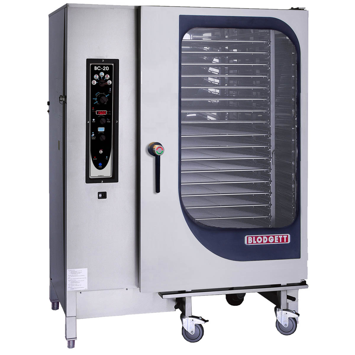 Blodgett BC-20E electric roll-in combi oven, front view, door closed