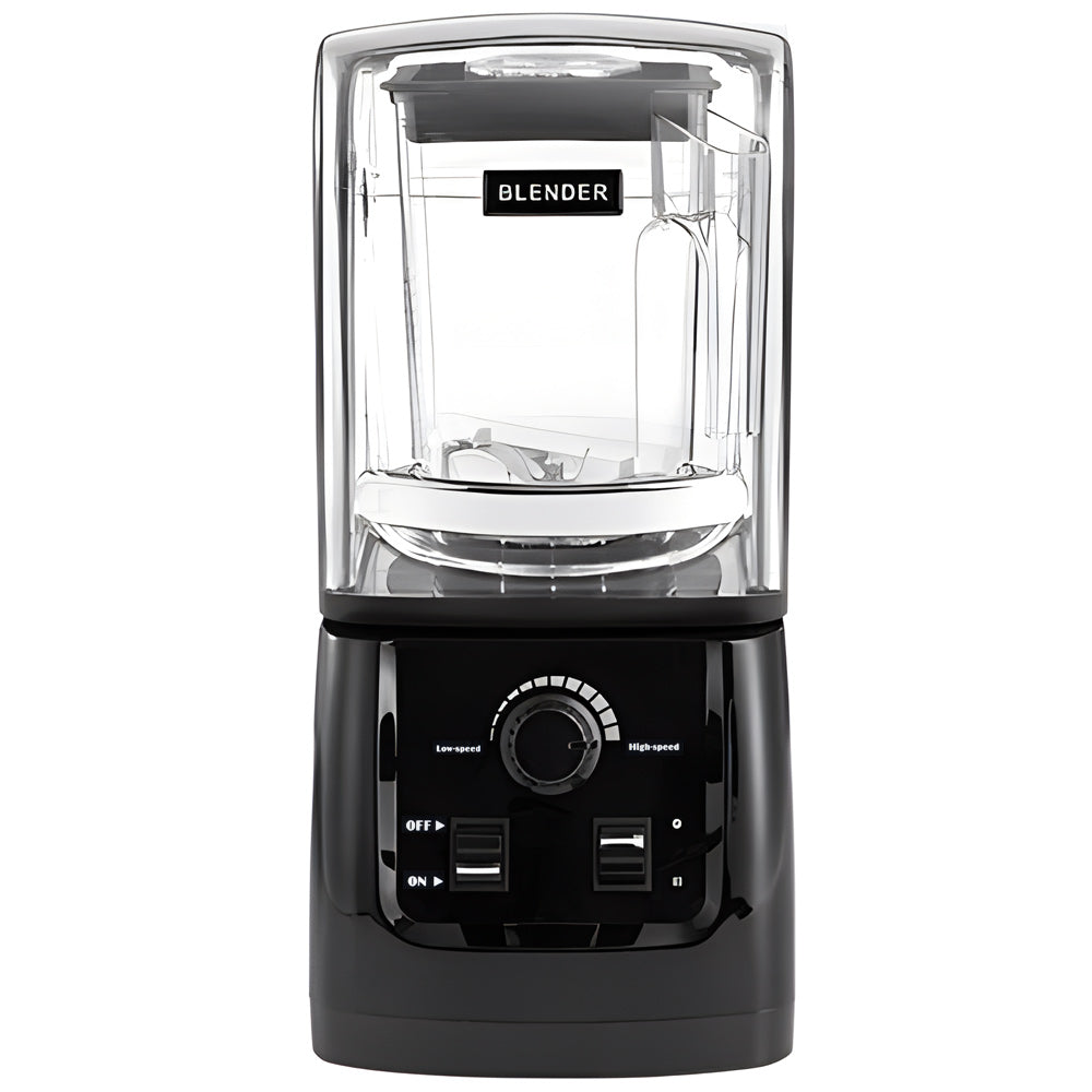 Prepline MIX6-Q64 quiet blender, front view of controls and sound cover