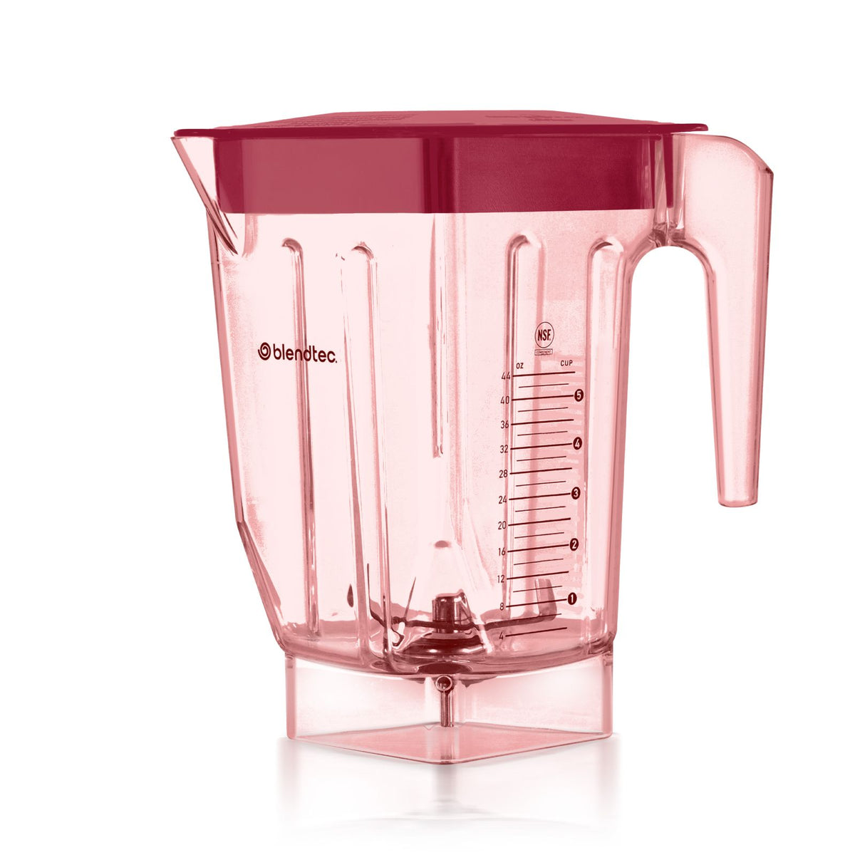 Blendtec 40-641-70 red Ultra Jar with spout and red lid