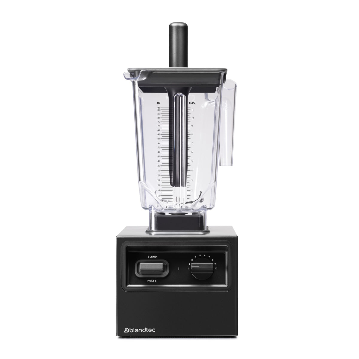 Blendtec CHEF40PA01-A1QA1N Chef Blender with jar and tamper, front view