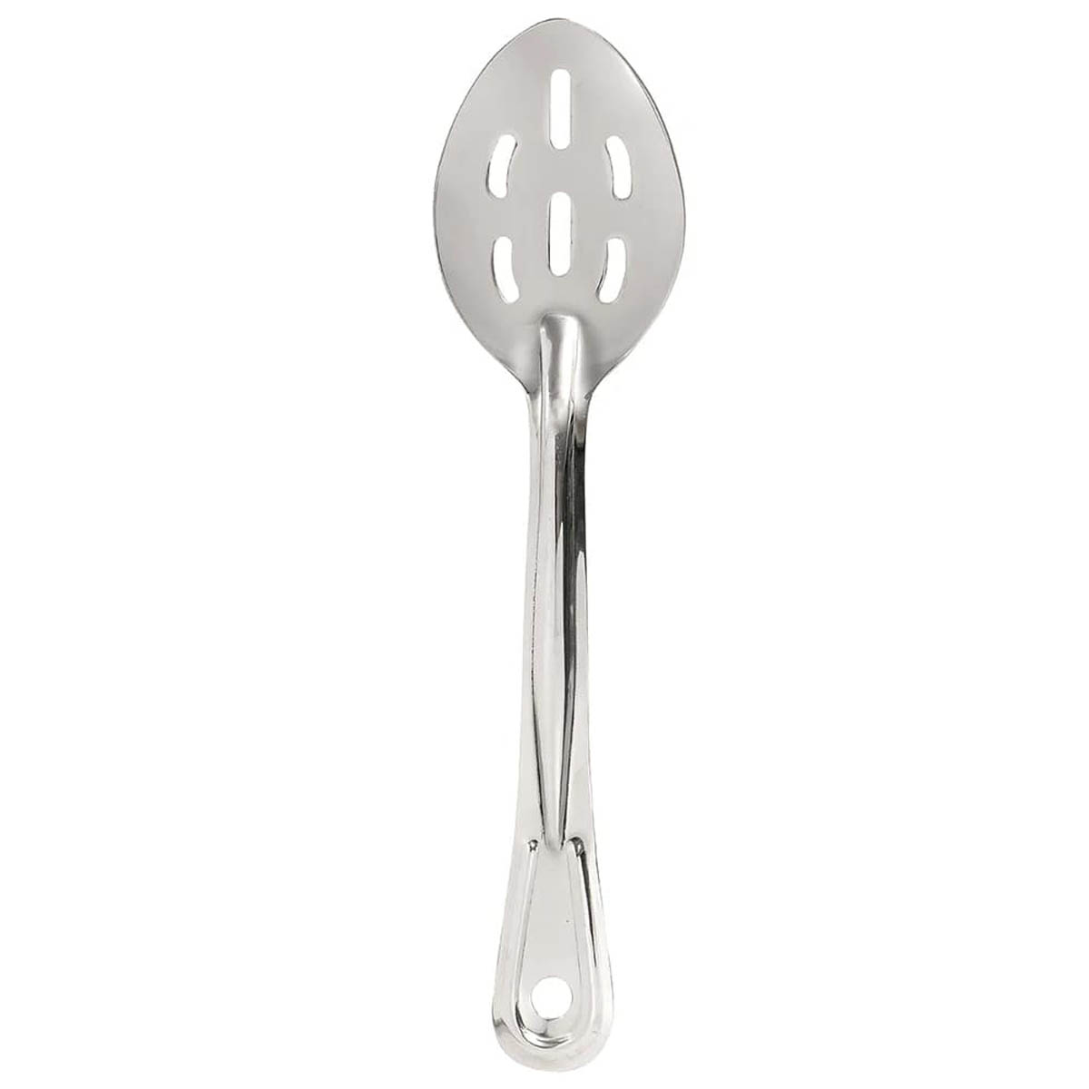 Winco BSST-11 11" Slotted Stainless Steel Basting Spoon