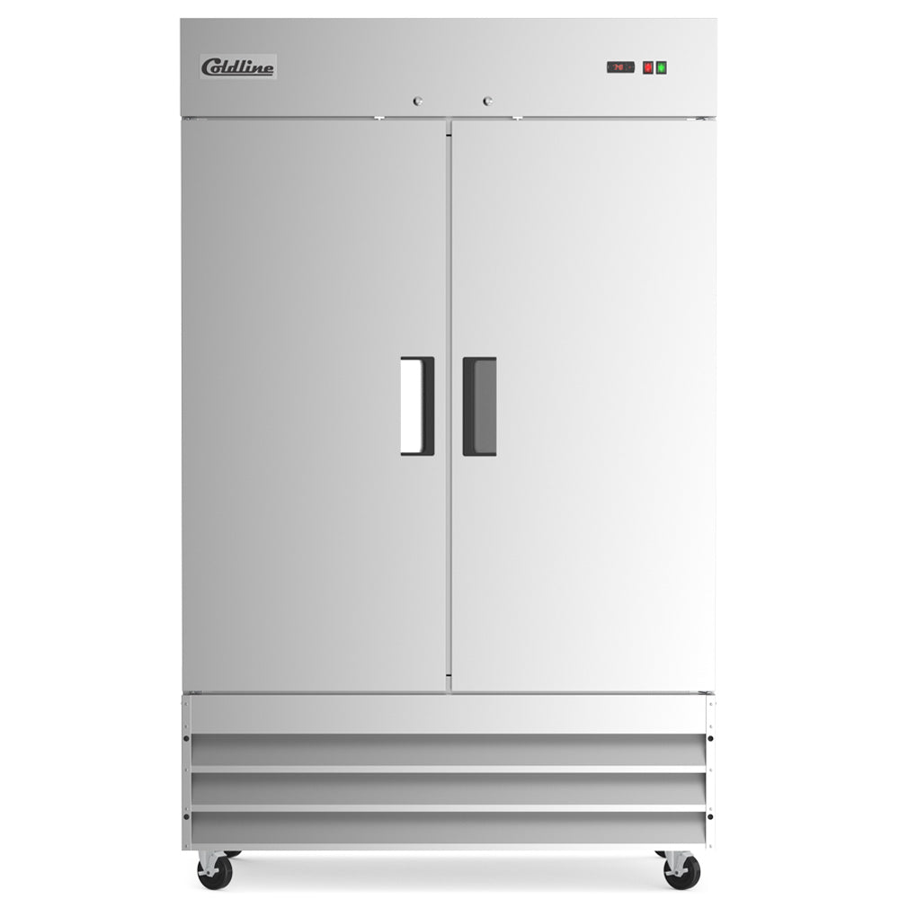 Coldline C-2FE solid door reach-in freezer, front view
