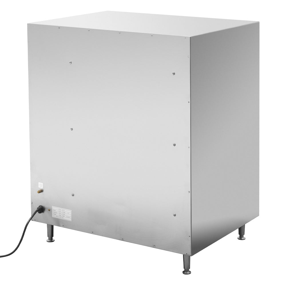 Cookline C-DW-3 triple freestanding drawer warmer, back view with power cord