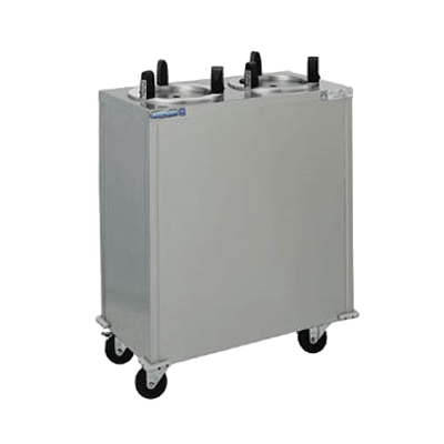 Delfield CAB2-725 28.25-Inch Unheated Mobile Two-Stack Dish Dispenser