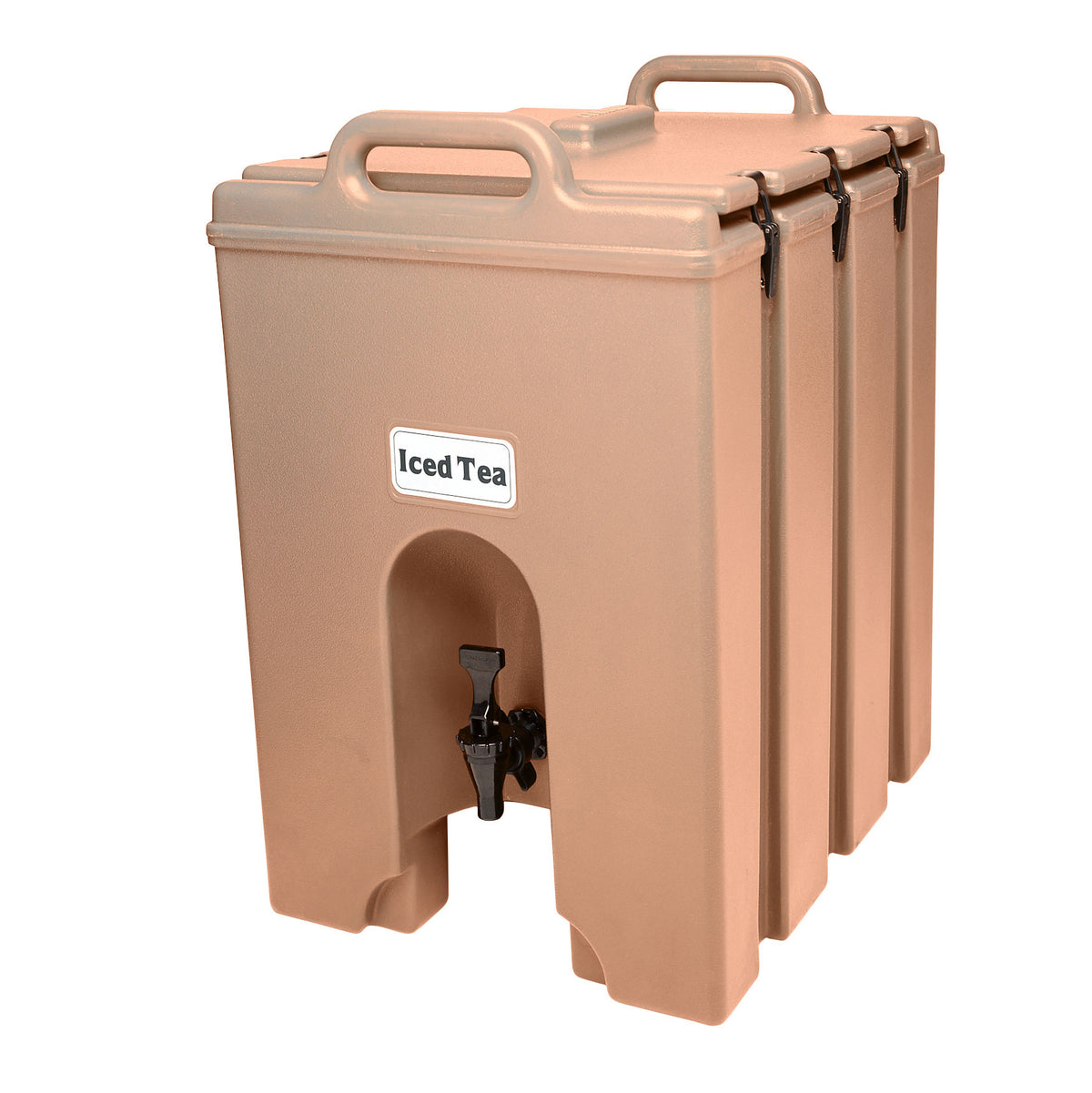 Cambro 1000LCD157 Camtainer Beverage Carrier - 11-3/4-Gallon, Coffee Beige, 16"W x 20"D x 24"H, NSF