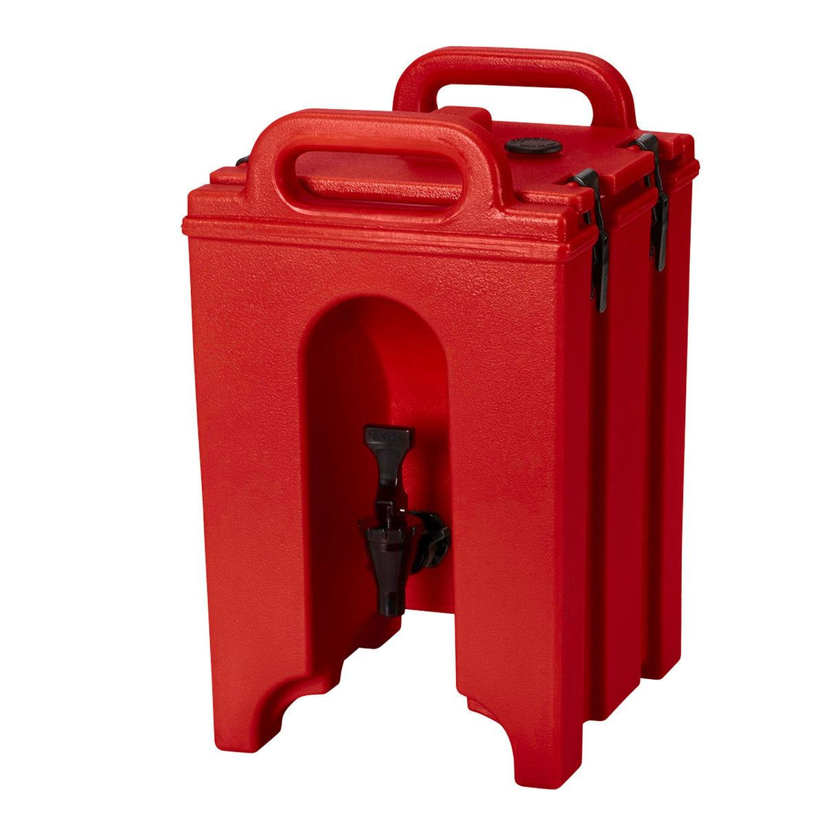 Cambro 100LCD158 Camtainer 1.5-Gallon Insulated Dispenser, Hot Red, 10-3/8" W x 11-1/2" D x 17-1/4"H