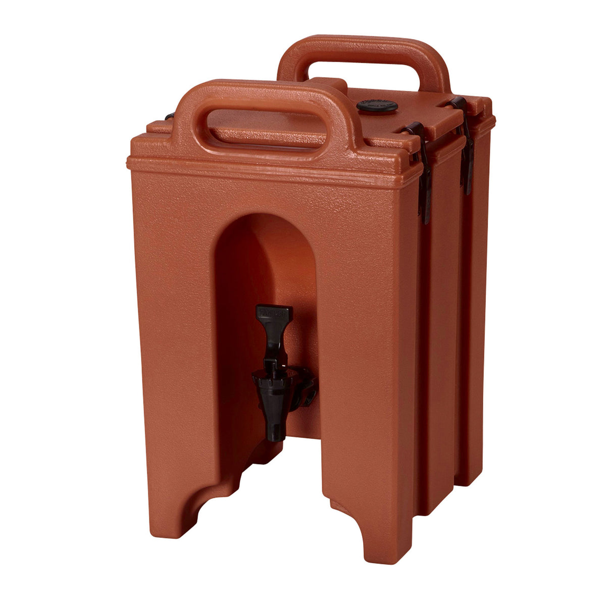 Cambro 100LCD402 Camtainer 1.5-Gal Insulated Dispenser, Brick Red, 10-3/8"Wx11-1/2"Dx17-1/4"H, NSF