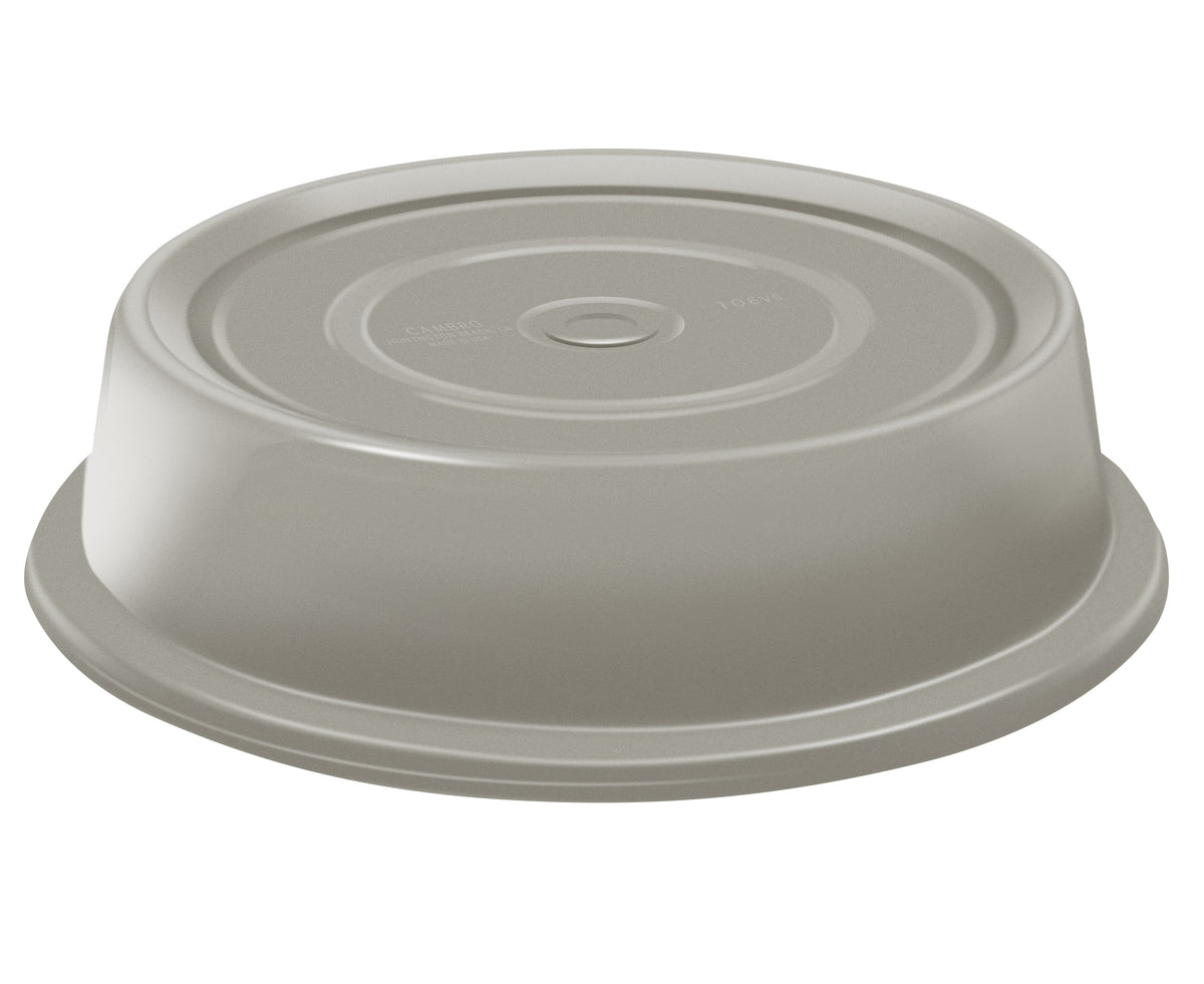 Cambro 105VSNH191 Versa Camcover, 10-5/16" Dia x 2-11/16" H, Round Fiberglass, Granite Gray - 144/Case — Case of 12 pieces