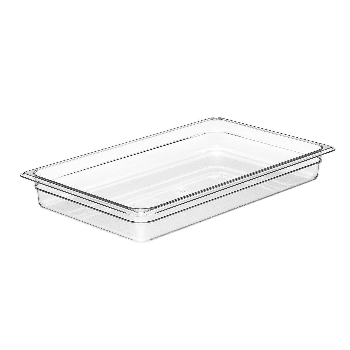 Cambro 12CW135 Full-Size 8.9-Quart Polycarbonate Pan, 2-1/2" Deep, Clear NSF-Approved — Case of 6 pieces