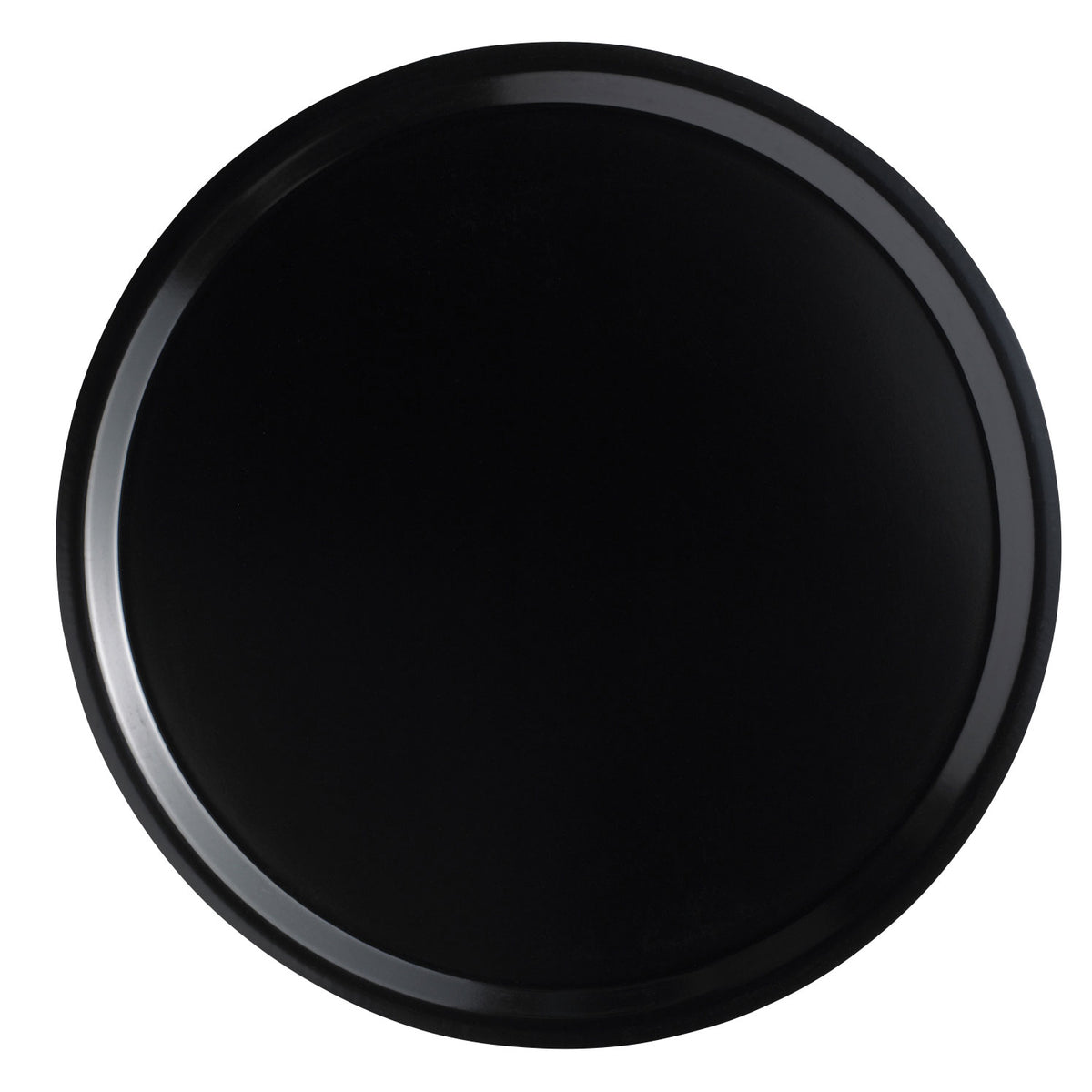 Cambro 1300110 Round 13" Fiberglass Serving Camtray, Black, NSF, Dishwasher Safe Tray — Case of 12 pieces