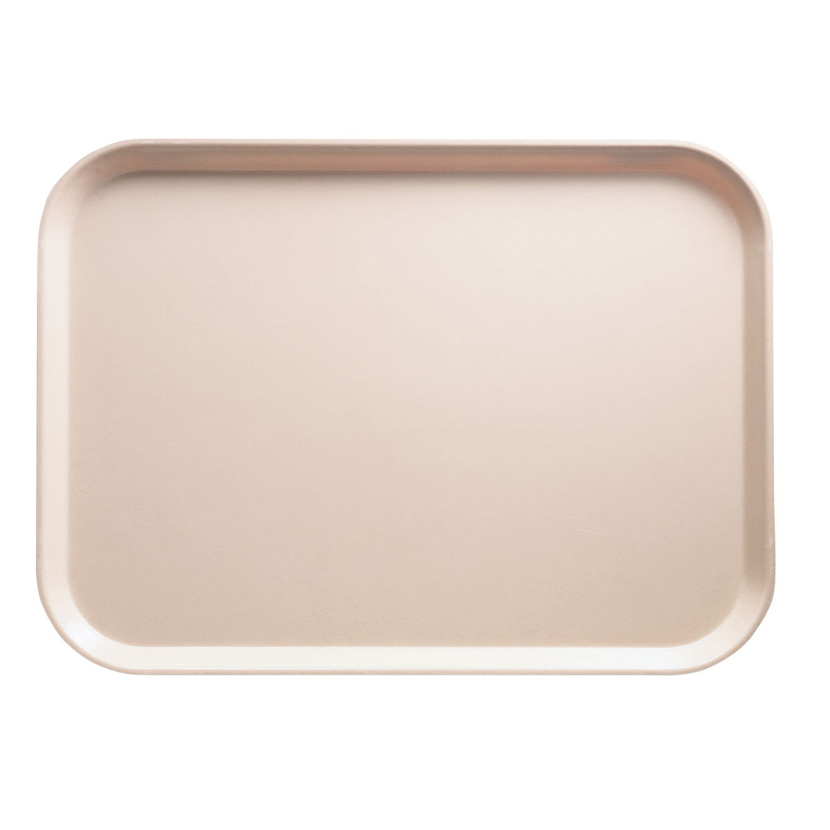 Cambro 1318106 Camtray Rectangular Tray - 12-5/8" x 17-3/4" x 11/16" Fiberglass, Peach — Case of 12 pieces