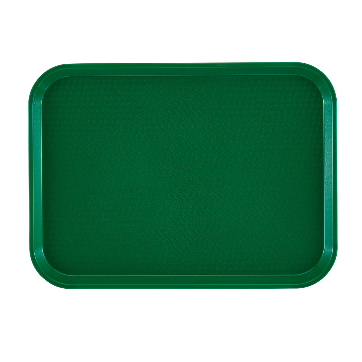 Cambro 1318119 Rectangular Serving Tray, 12-5/8" x 17-3/4" x 11/16", Fiberglass, Green, NSF — Case of 12 pieces