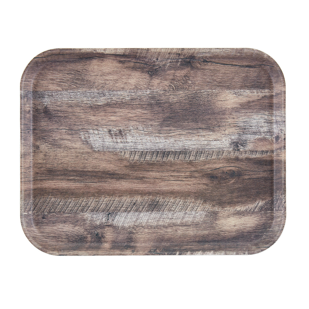 Cambro 1418DC825 Rectangular Tray, 18" X 14", Dark Oak Fiberglass, Brown, NSF, Dishwasher Safe — Case of 12 pieces