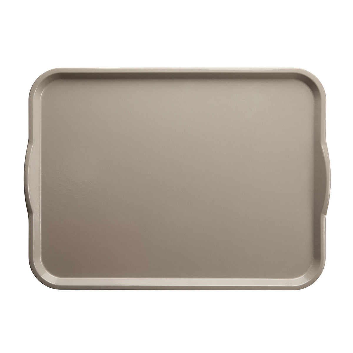 Cambro 1418H107 Dietary Tray, Rectangular 14" x 18", Gray Fiberglass with Handles, NSF, Made in USA — Case of 12 pieces