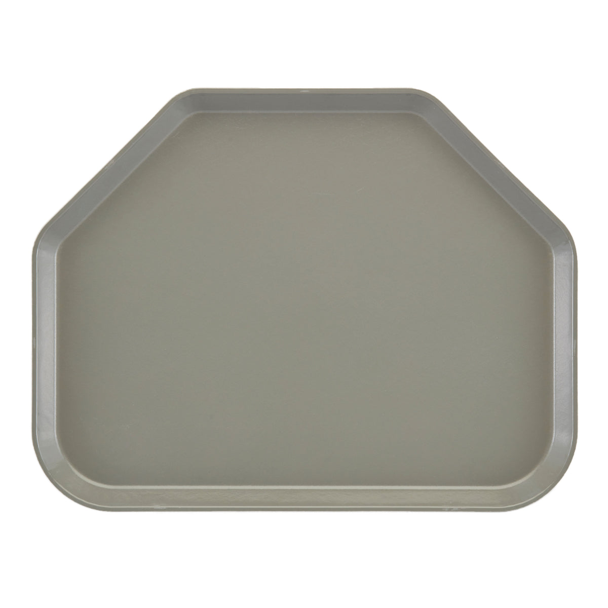 Cambro 1418TR107 Camtray Trapezoid Tray, 14" x 18", Fiberglass, Pearl Gray, Made in USA — Case of 12 pieces