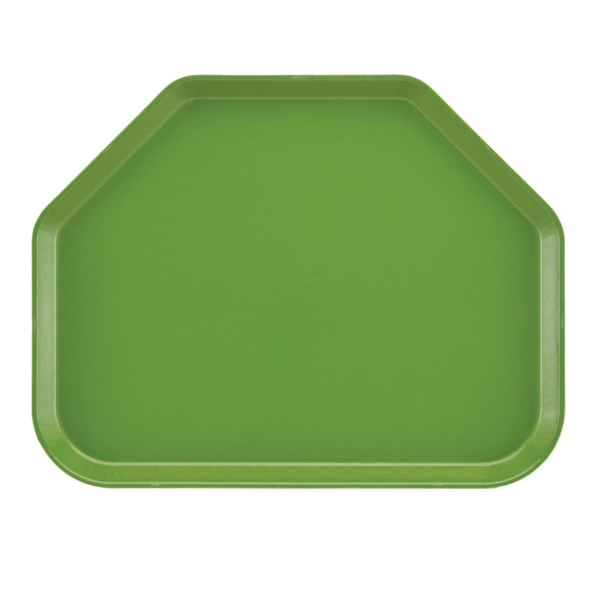 Cambro 1418TR113 Trapezoid Tray, 14" x 18", Green Fiberglass, NSF, Dishwasher-Safe, Made in USA — Case of 12 pieces