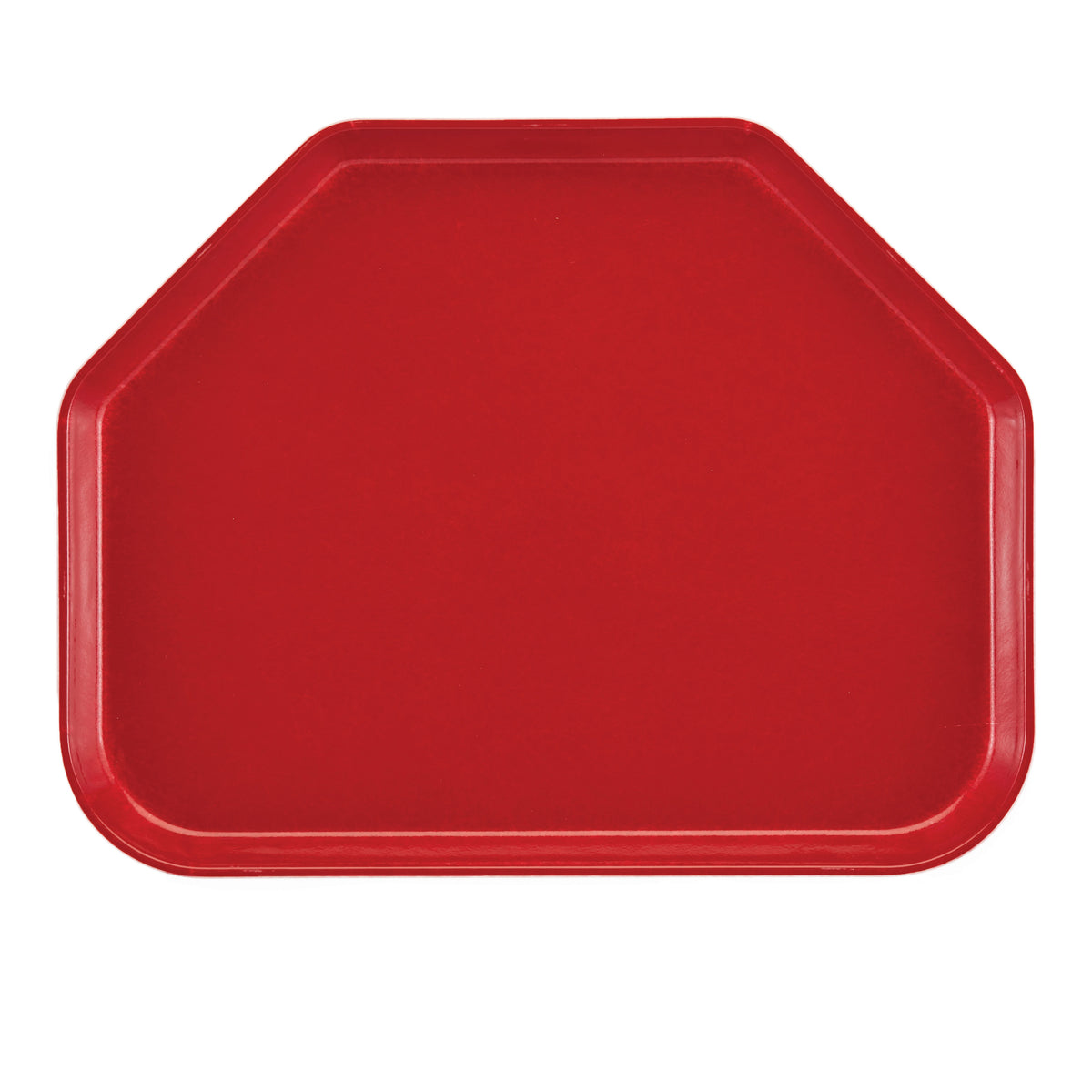 Cambro 1418TR521 Camtray Trapezoid Tray, 14" x 18", Fiberglass Red, Dishwasher Safe, NSF, USA — Case of 12 pieces