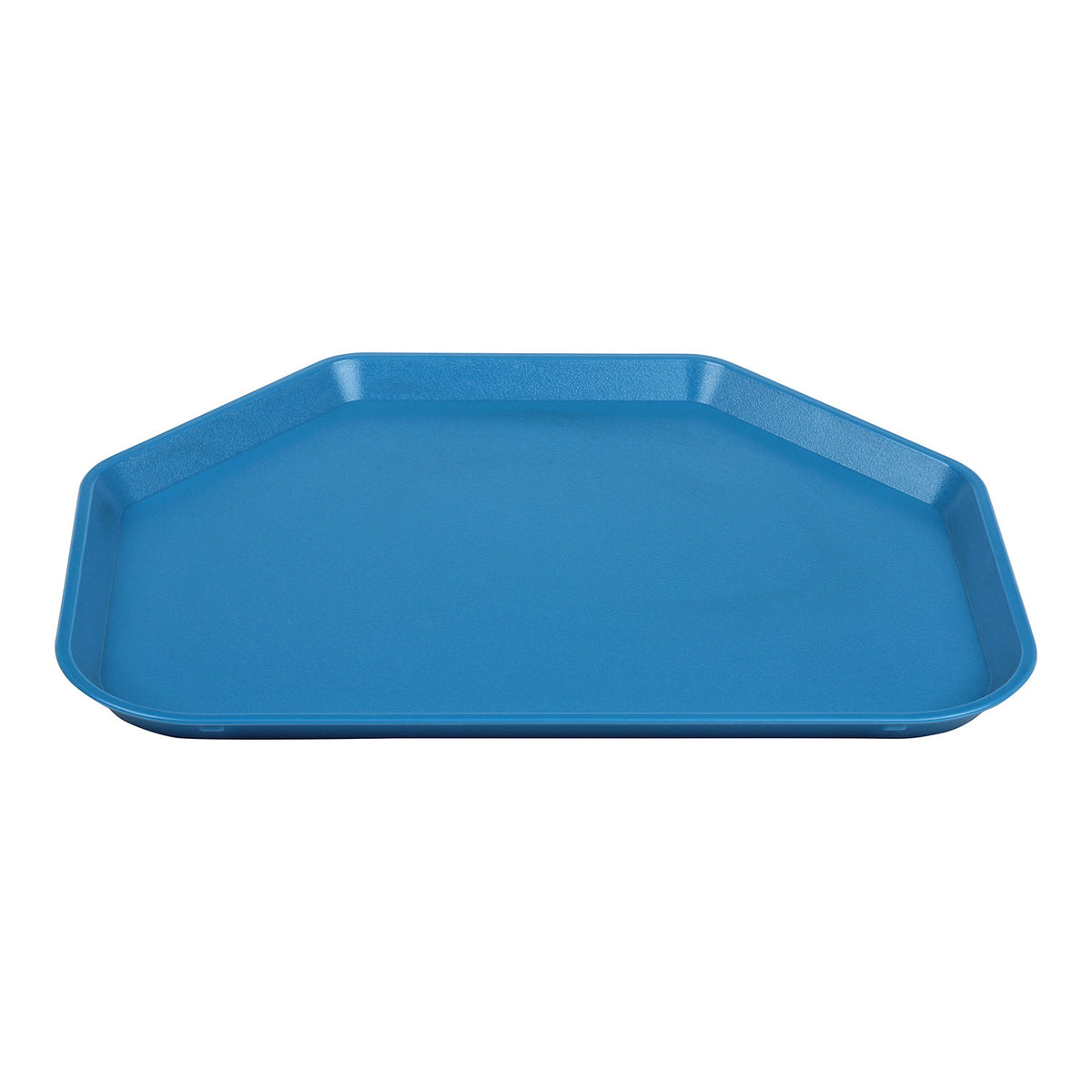 Cambro 1418TRCW168 Trapezoid Tray, 14" x 18", Blue Polycarbonate, Stacking Lugs, NSF, Made in USA — Case of 12 pieces
