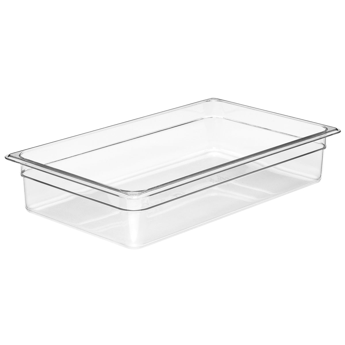 Cambro 14CW135 Camwear Food Pan - Full-Size 13.7 Qt, 4" Deep, Clear Polycarbonate, NSF — Case of 6 pieces