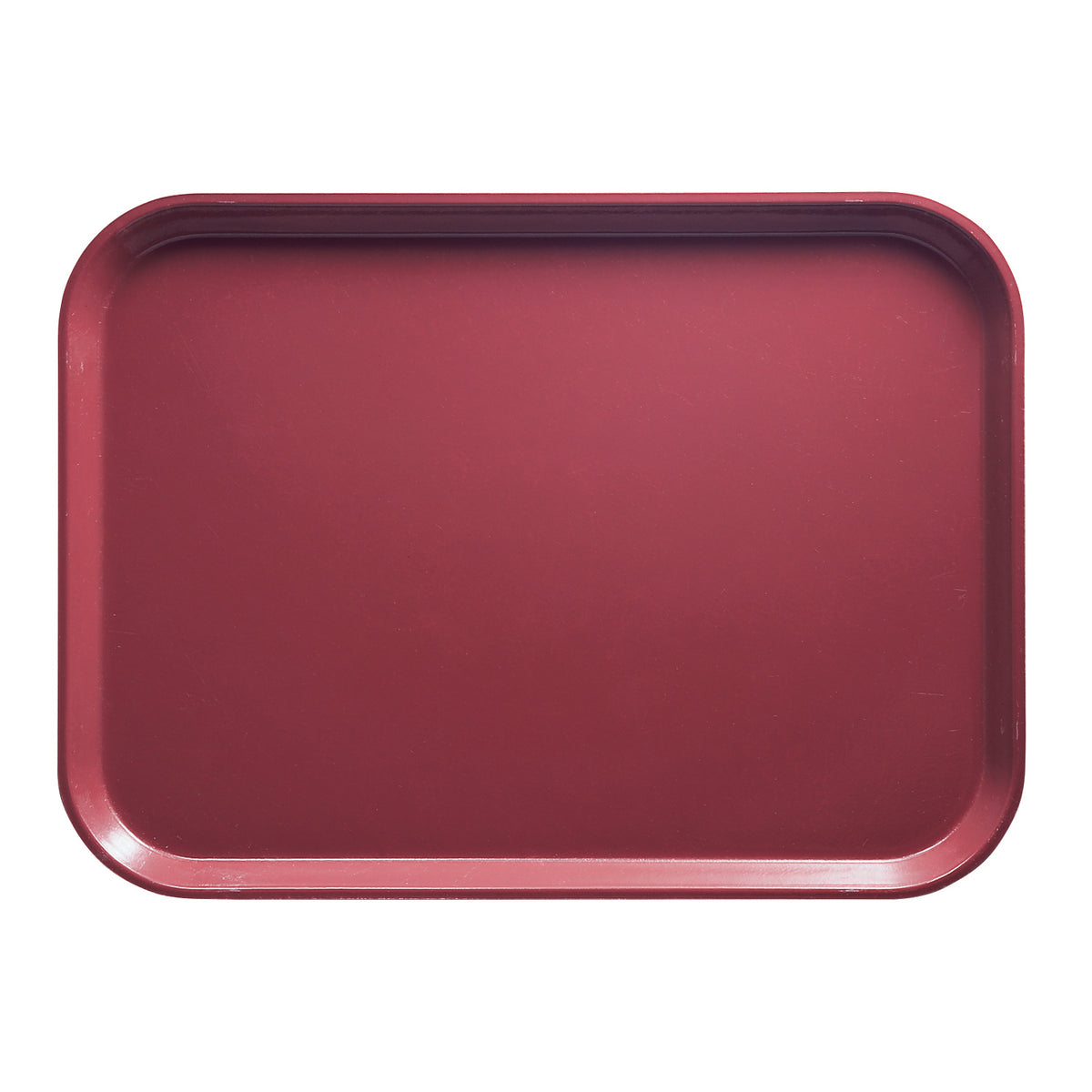 Cambro 1520410 Rectangular 15" x 20-1/4" Fiberglass Tray, Raspberry Cream, Dishwasher Safe — Case of 12 pieces
